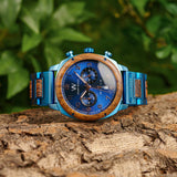 ROYAL BLUE - EXOTIC ZEBRA (44MM)