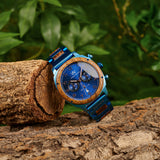 ROYAL BLUE - EXOTIC ZEBRA (44MM)