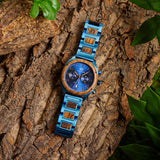 ROYAL BLUE - EXOTIC ZEBRA (44MM)