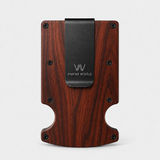 ROSEWOOD WOOD - CARD HOLDER