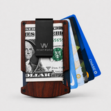 ROSEWOOD WOOD - CARD HOLDER