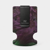 STABLE WOOD PURPLE/GREEN - WALLET