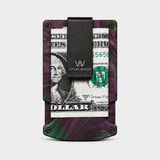 STABLE WOOD PURPLE/GREEN - WALLET