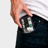 STABLE WOOD BLUE/DEEP PURPLE - WALLET