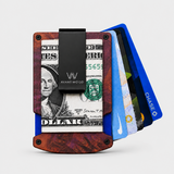 STABLE WOOD ORANGE/PURPLE- WALLET