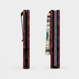 STABLE WOOD ORANGE/PURPLE- WALLET