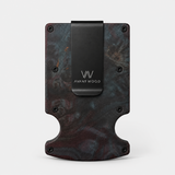 STABLE WOOD RED/LIGHT BLUE - WALLET