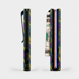STABLE WOOD YELLOW/BLUE/PURPLE - WALLET