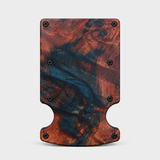 STABLE WOOD BLUE/ORANGE - WALLET