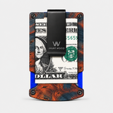 STABLE WOOD BLUE/ORANGE - WALLET
