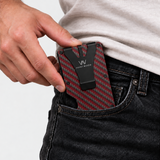 AIR WALLET PRO - FORGED CARBON FIBER RED MATTE - WALLET