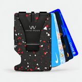 AIR WALLET PRO - FORGED CARBON FIBER RED/SILVER FRAGMENTS - WALLET