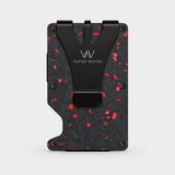 AIR WALLET PRO - FORGED CARBON FIBER RED FRAGMENTS - WALLET