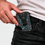 AIR WALLET PRO - FORGED CARBON FIBER GREEN/SILVER FRAGMENTS - WALLET