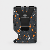 AIR WALLET PRO - FORGED CARBON FIBER ORANGE/SILVER FRAGMENTS - WALLET