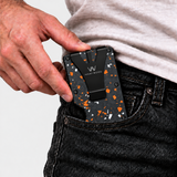 AIR WALLET PRO - FORGED CARBON FIBER ORANGE/SILVER FRAGMENTS - WALLET