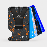 AIR WALLET PRO - FORGED CARBON FIBER ORANGE/SILVER FRAGMENTS - WALLET