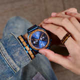 ROYAL BLUE - EXOTIC ZEBRA (44MM)