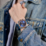 ROYAL BLUE - EXOTIC ZEBRA (44MM)