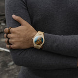 EXOTIC BAMBOO - BLUE RESIN (45MM)