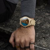 EXOTIC BAMBOO - BLUE RESIN (45MM)