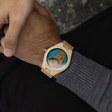 EXOTIC BAMBOO - BLUE RESIN (45MM)