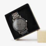 elegant men's wood watch