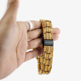 zebra wood watch stealth black