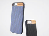Premium Leather Case - Blue & Black