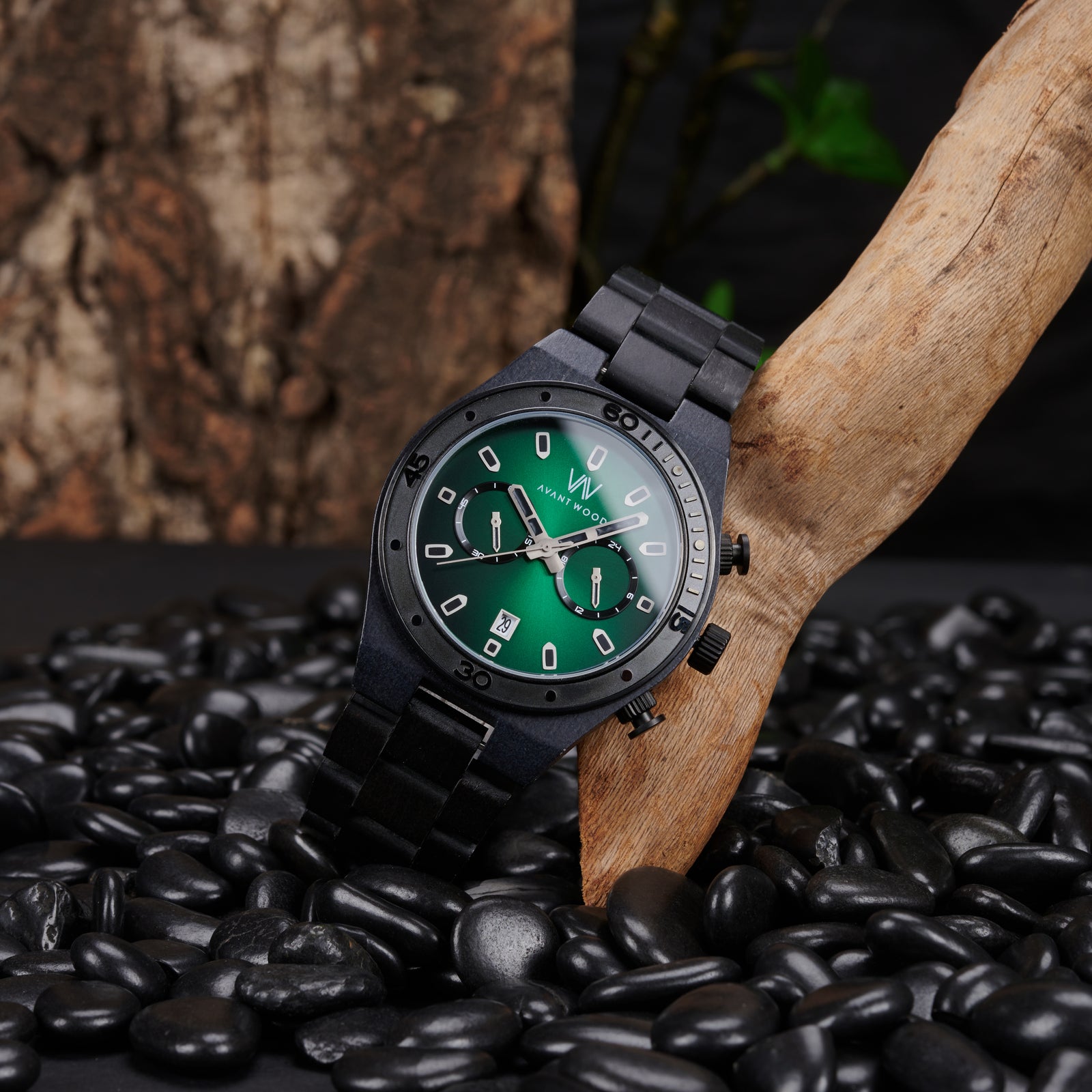 Avant Wood Imperial Classic - Emerald (45MM) IMPERIAL CLASSIC - NAVY (45MM) by AVANTWOOD | Kimante main image 3