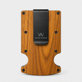 TEAK WOOD - CARD HOLDER