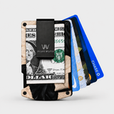 BURL WOOD & BLACK RESIN - CARD HOLDER