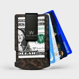 STABLE WOOD ORANGE/BLACK- WALLET