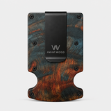 STABLE WOOD GREEN/ORANGE- WALLET