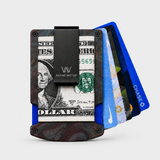 STABLE WOOD RED/LIGHT BLUE - WALLET