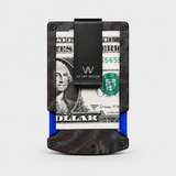 STABLE WOOD RED/LIGHT BLUE - WALLET
