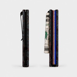 STABLE WOOD RED/LIGHT BLUE - WALLET