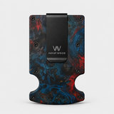 STABLE WOOD RED/BLUE/PURPLE - WALLET