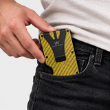 AIR WALLET PRO - FORGED CARBON FIBER GOLD GLOSSY - WALLET