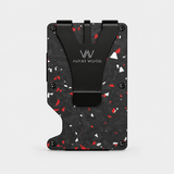 AIR WALLET PRO - FORGED CARBON FIBER RED/SILVER FRAGMENTS - WALLET