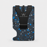 AIR WALLET PRO - FORGED CARBON FIBER BLUE/SILVER FRAGMENTS - WALLET