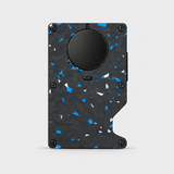 AIR WALLET PRO - FORGED CARBON FIBER BLUE/SILVER FRAGMENTS - WALLET