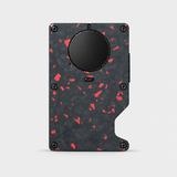 AIR WALLET PRO - FORGED CARBON FIBER RED FRAGMENTS - WALLET
