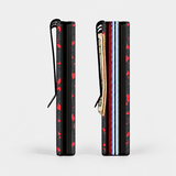 AIR WALLET PRO - FORGED CARBON FIBER RED FRAGMENTS - WALLET