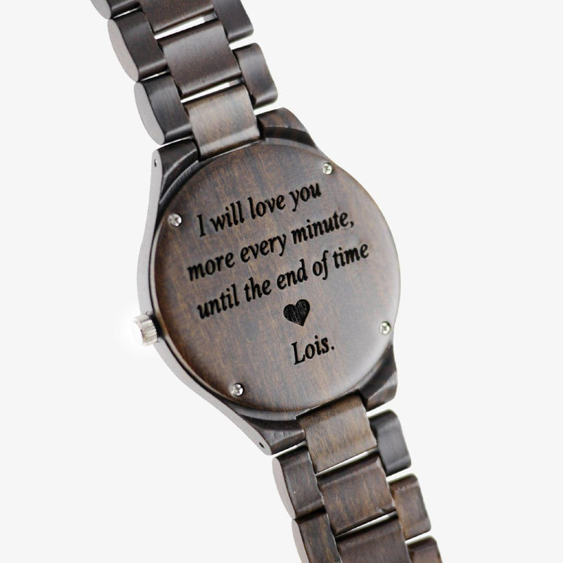 personalized wood watch