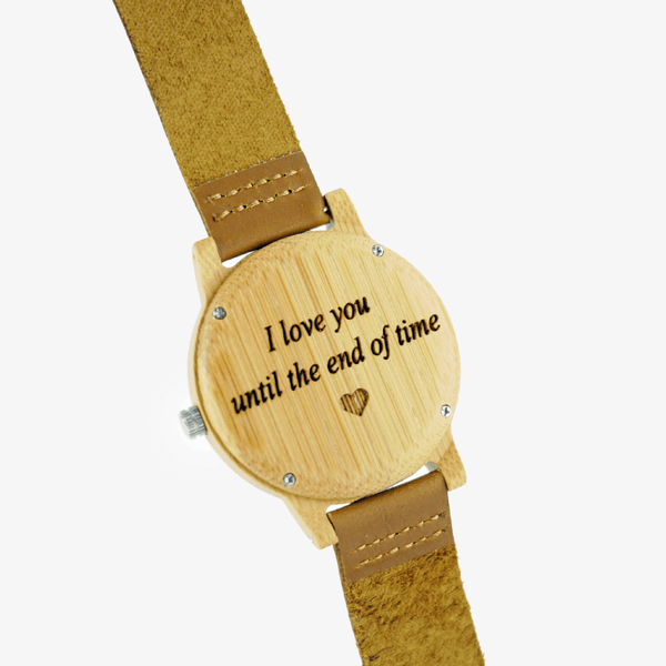 personalized wood watch