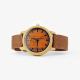 personalized bamboo wood watch