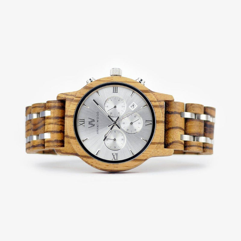 zebra wood watch 
