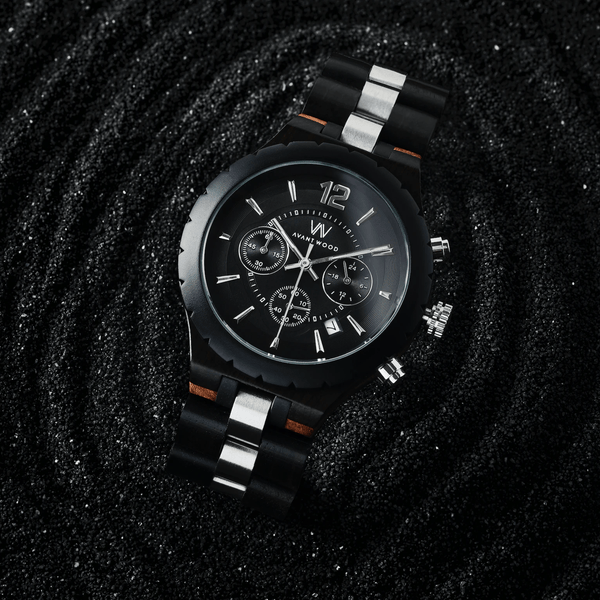 ROYAL CHRONO - OBSIDIAN (43MM) – AVANTWOOD