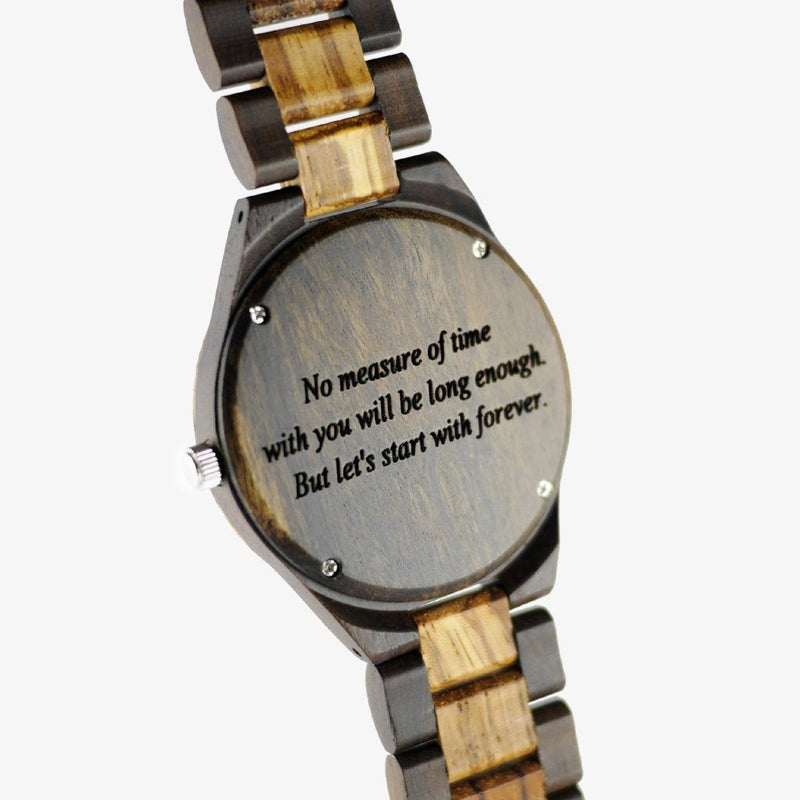 personalized wood watch
